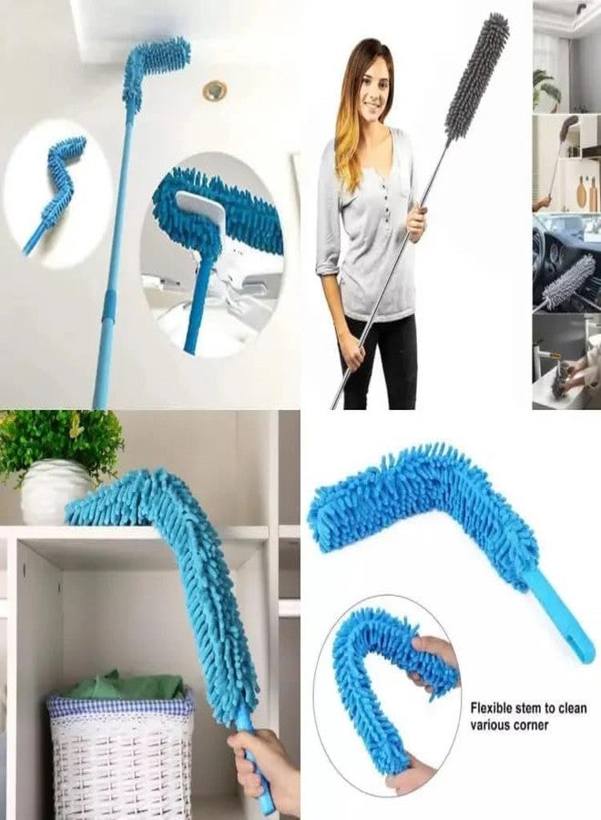 Purewipe Extendable Fan Cleaning Duster with 60'' inch Long Handle - Multi-Purpose Duster for Ceiling Fans, Walls | Microfiber Duster & Wall Mop for Home (Microfiber Fan Duster) - Image 4
